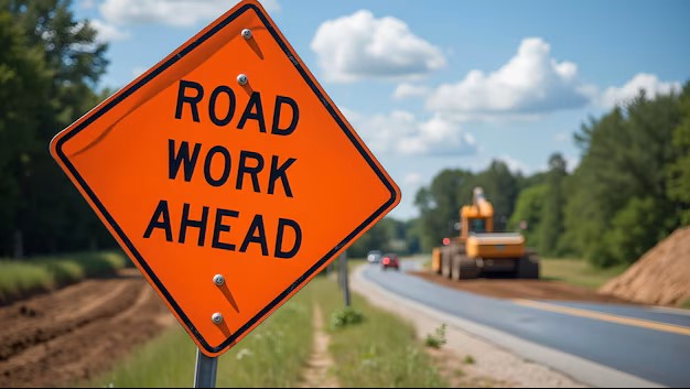 road construction sign
